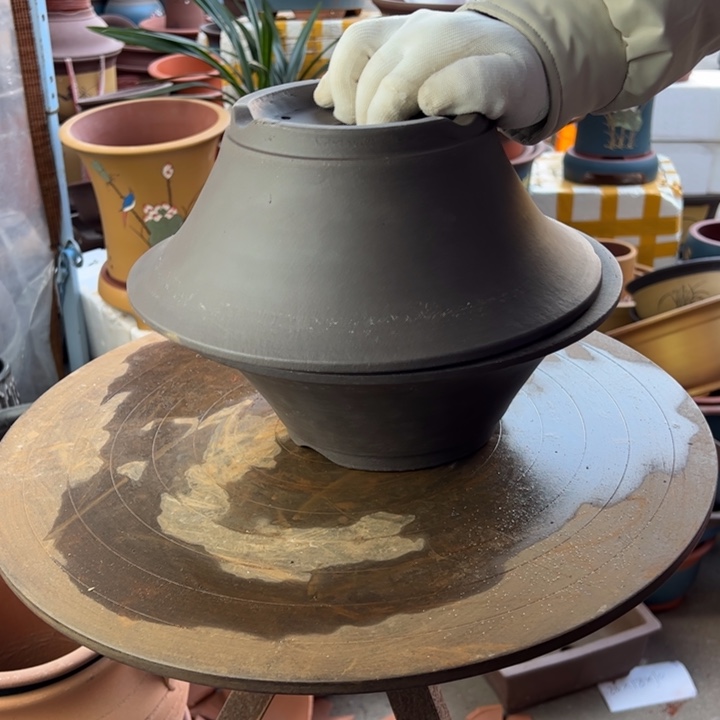 紫砂宜兴紫砂花盆斗盆27+27