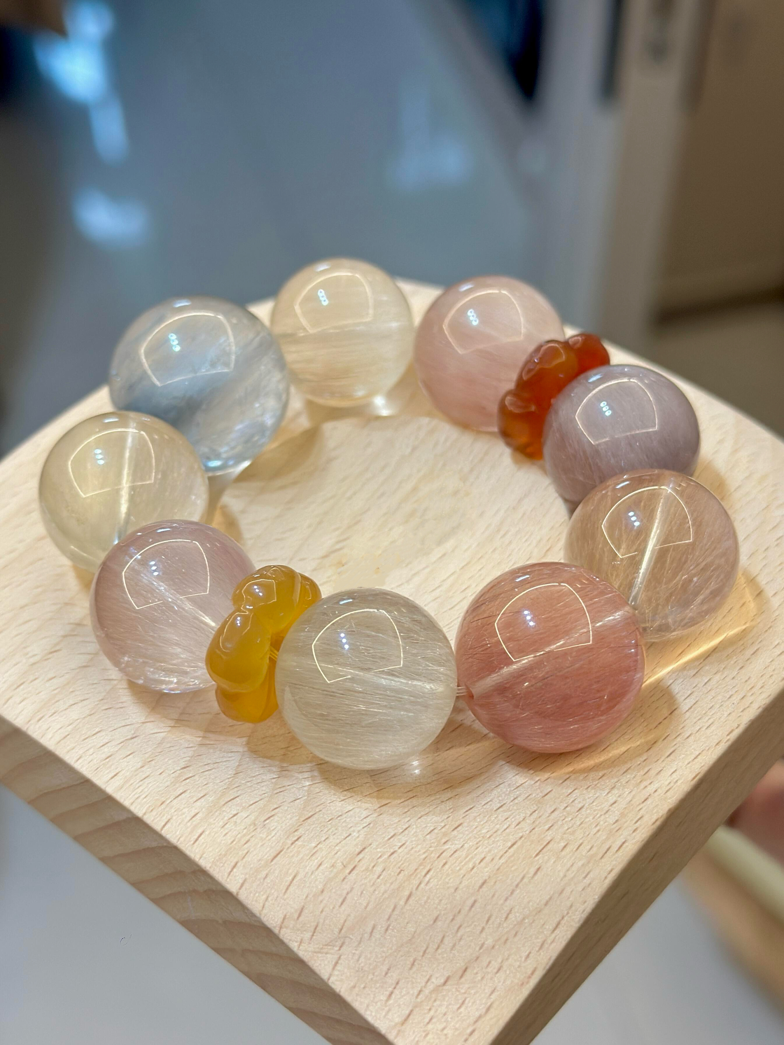 【富婆单】水晶多宝3串亏米清库存直播间捞珠珠天然水晶多宝3