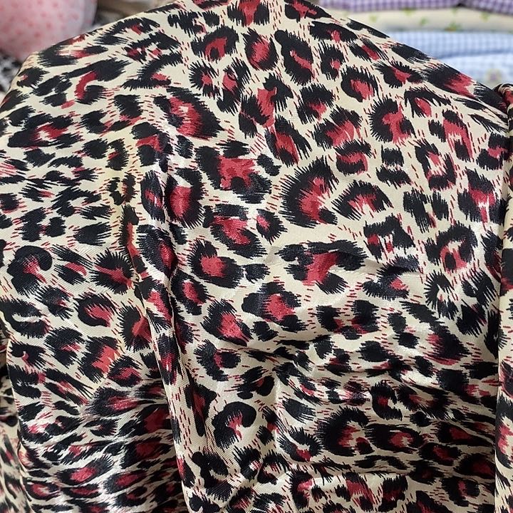 混纺缎面豹纹2米长