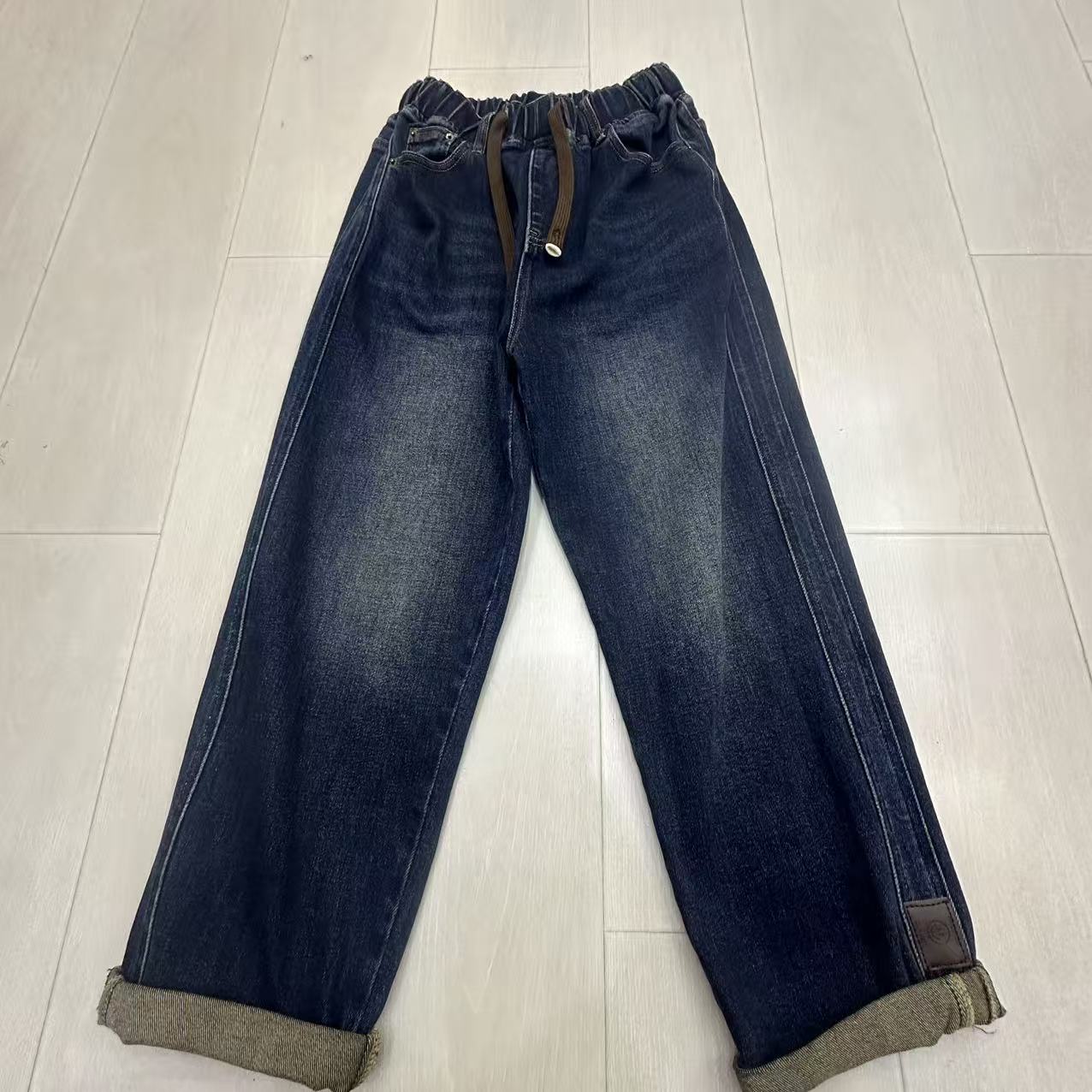 LX孤品缺码断号裤子-牛仔裤抽绳松紧腰10265