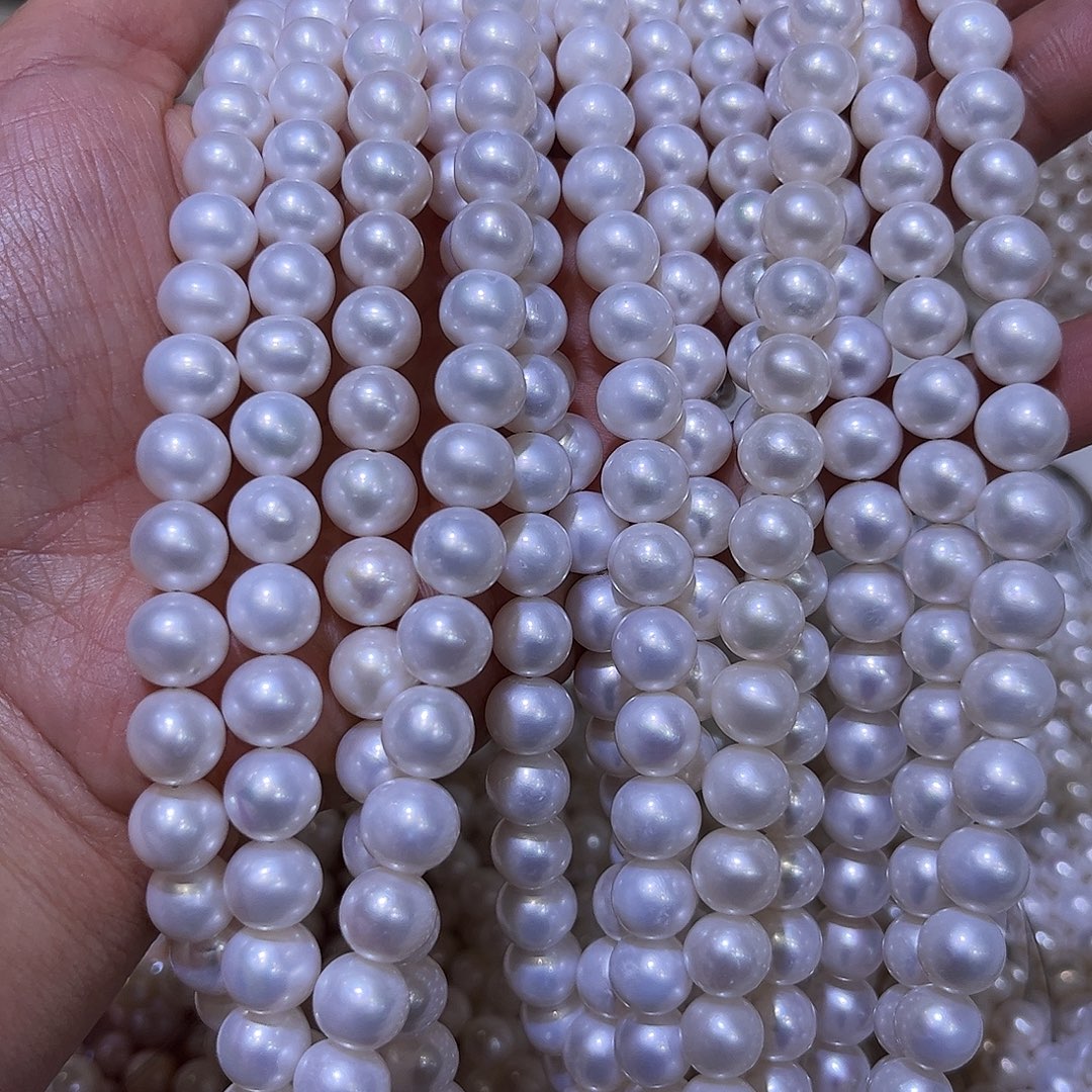 未镶嵌项链淡水珍珠9左右冷白