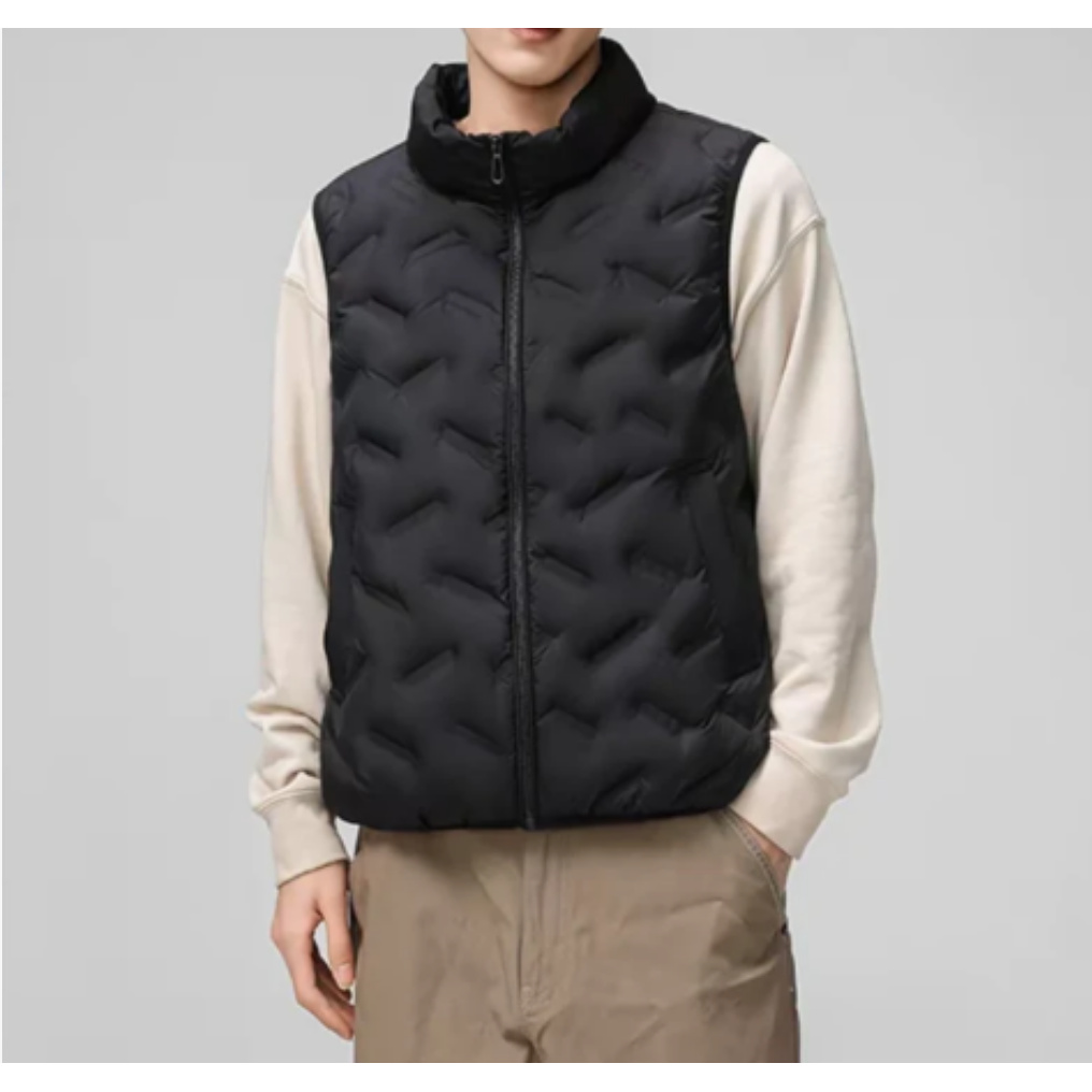 休闲男士立领马甲2024年新款轻薄短款秋冬短款无袖外套 XNN