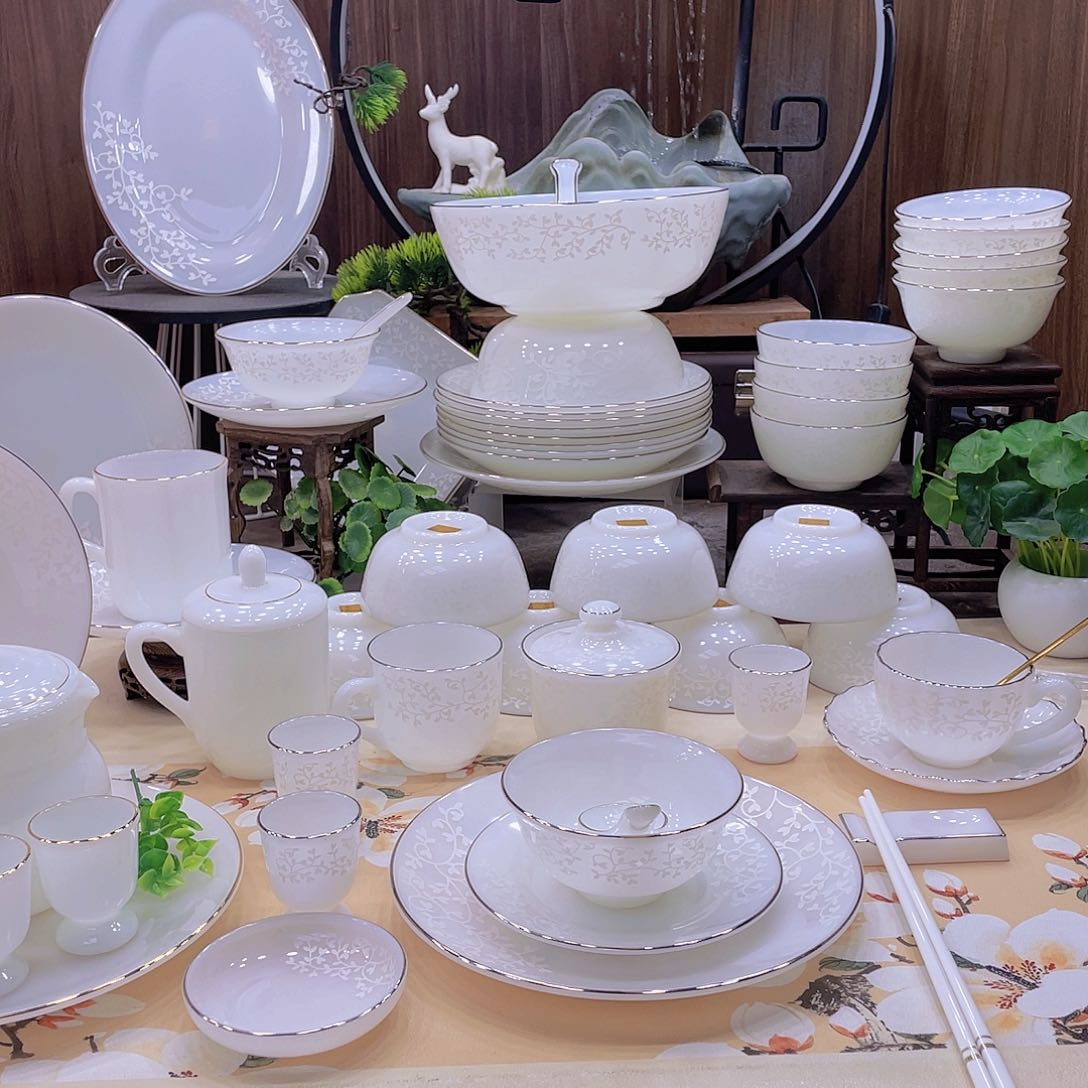 瓷暗香浮动餐具套装