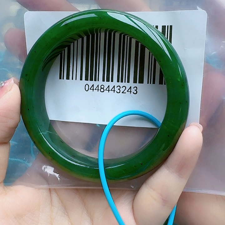 和田玉（碧玉）手镯未镶嵌5556包容微瑕