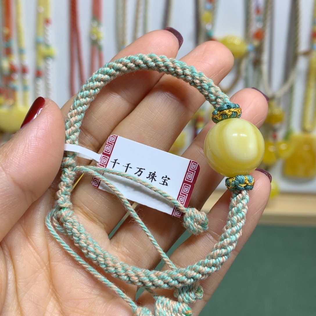 琥珀手链未镶嵌手绳