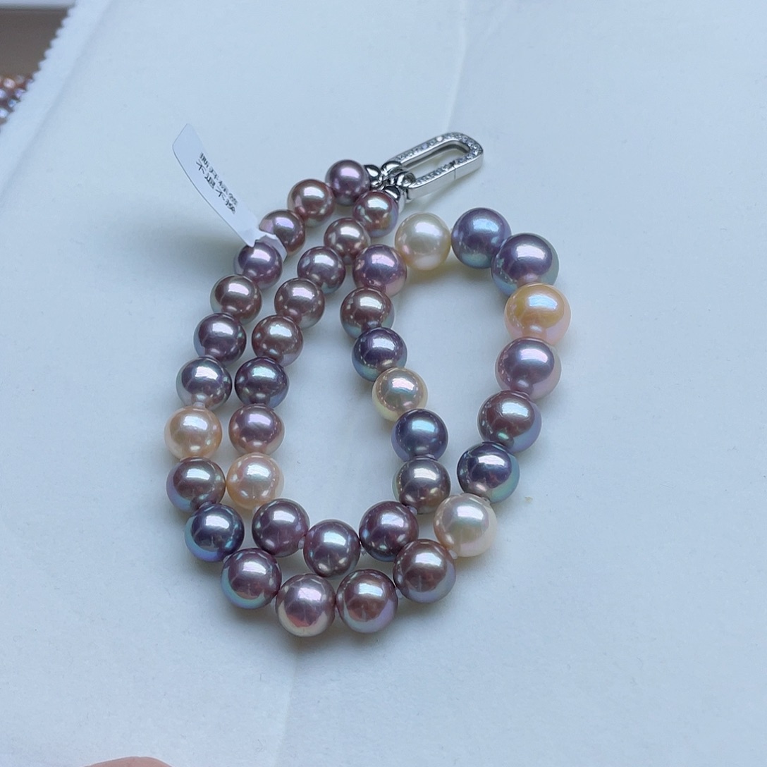 淡水珍珠颈饰银S925镶嵌