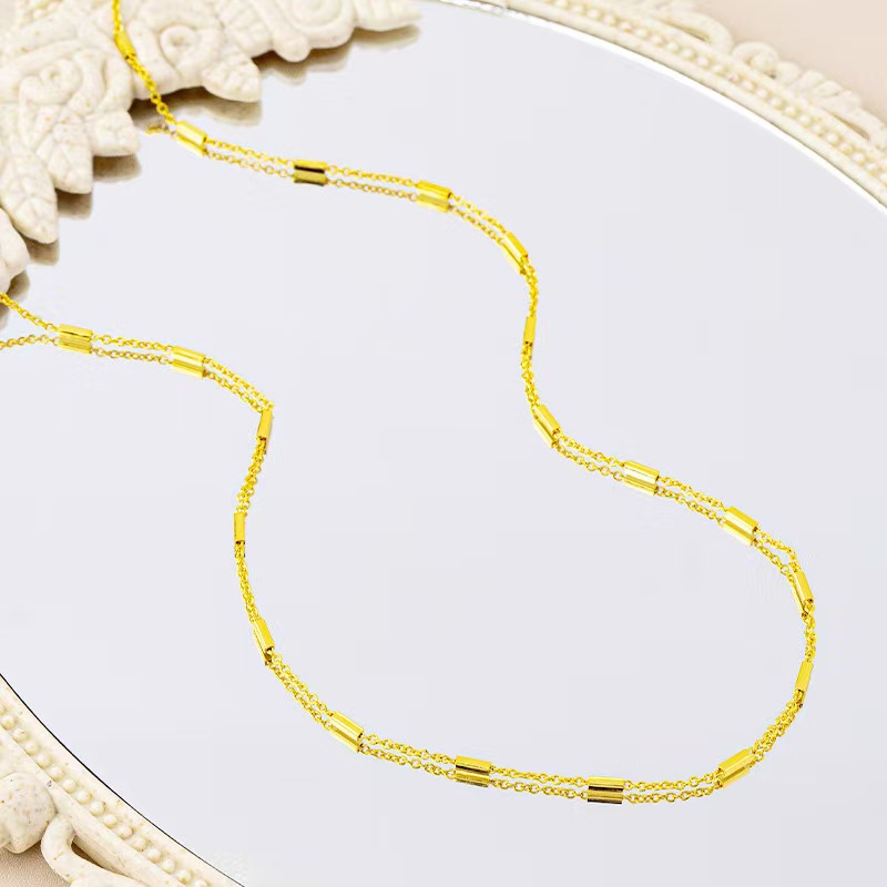 【粉丝专属】  新中式小方块链条轻奢时尚项链S01