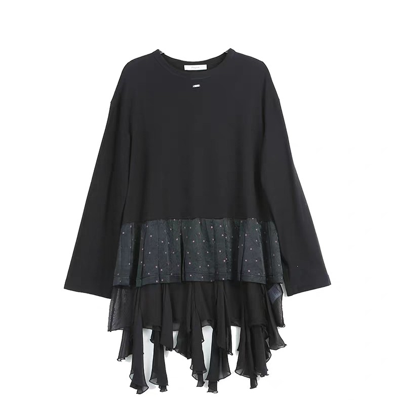 【现货请联系客服】设计师品牌ASYUS26PS拼接花边T恤打底