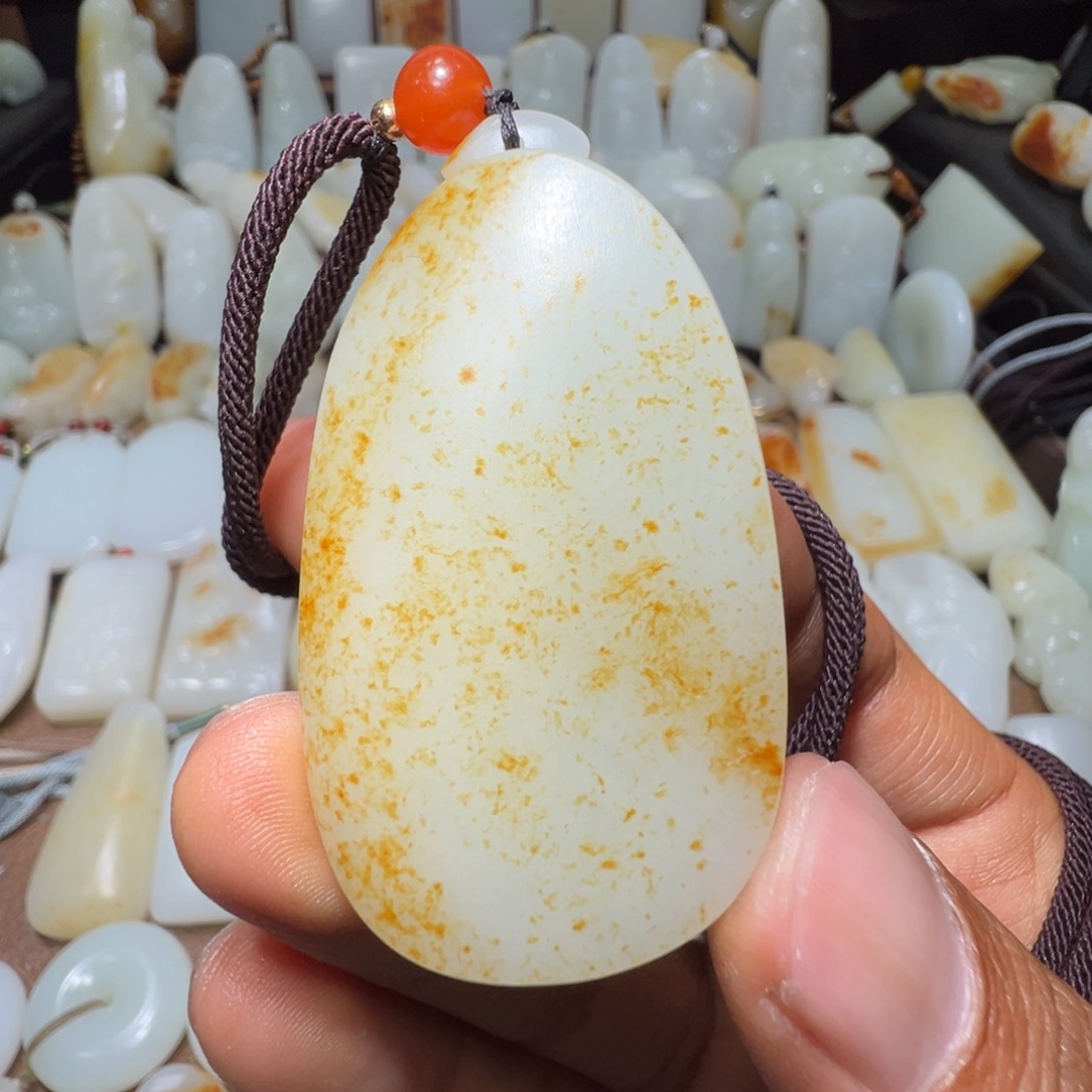 和田玉吊坠(不含链)未镶嵌