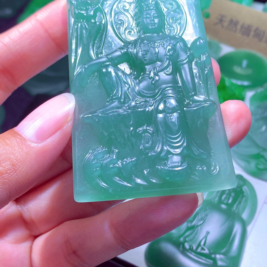 巴****定制翡翠未镶嵌天然