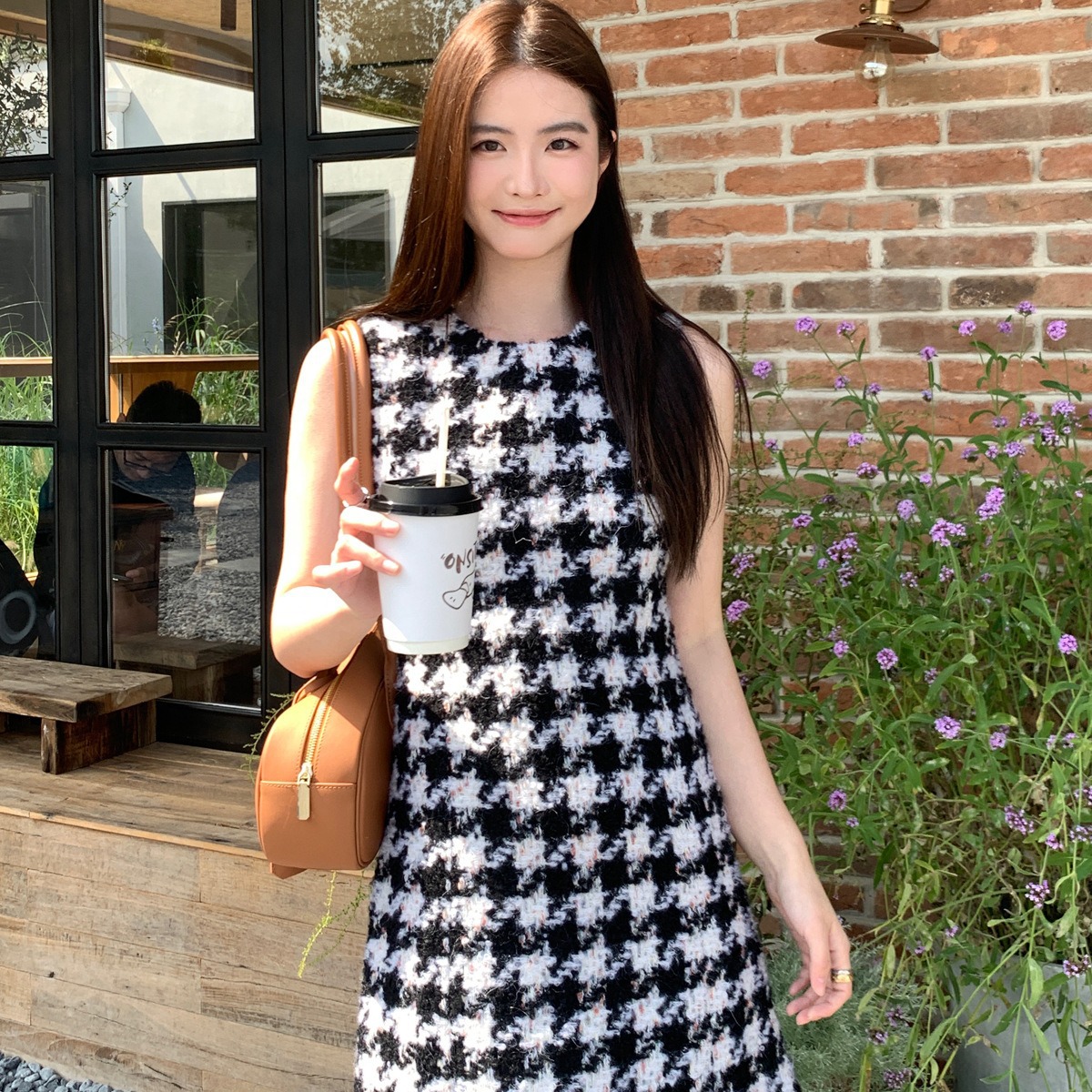 新款法式名媛背心裙高级感无袖连衣裙86132