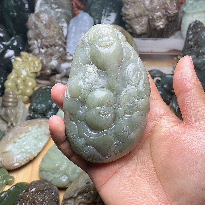 前***生和田玉未镶嵌挂件