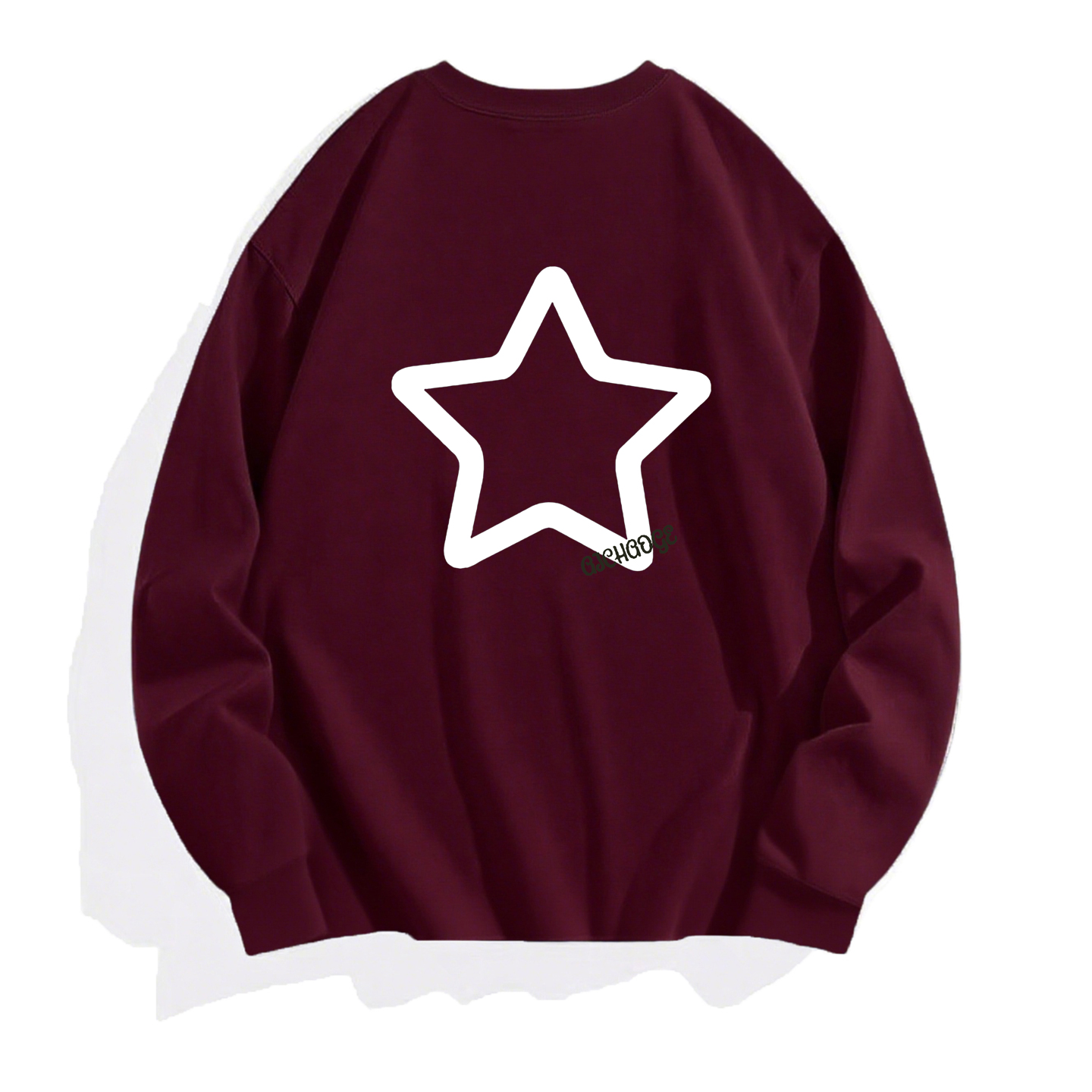 2025新款纯棉长袖t恤男圆领上衣印花薄款宽松男士休闲春秋打底衫