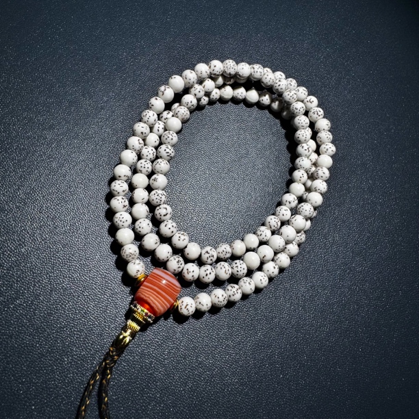 【魁硕】047 主播推荐 半壁大留白 星月菩提 精品圆珠 文玩长串