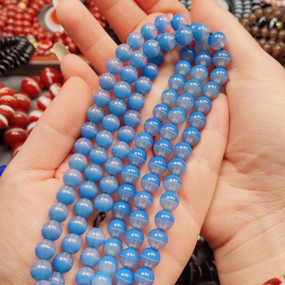 【闪购商品】合金玛瑙/玉髓珠宝半成品W****4