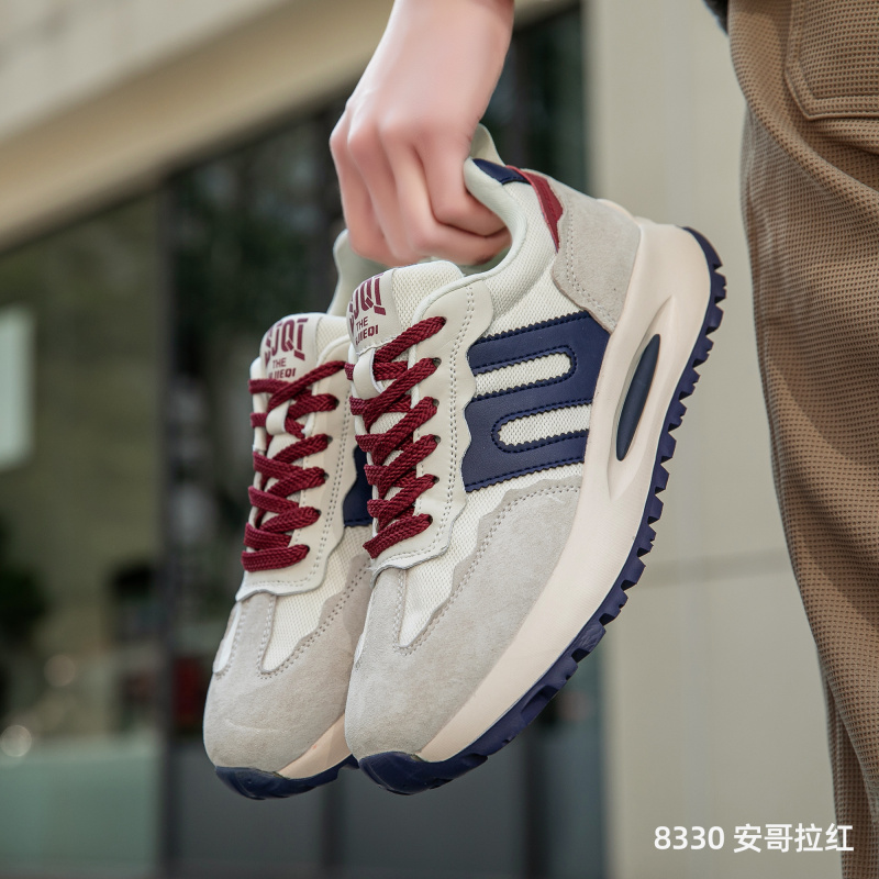 【真皮手工鞋】欧洲坊2025年春夏新款网面透气皮面防水休闲运动旅游