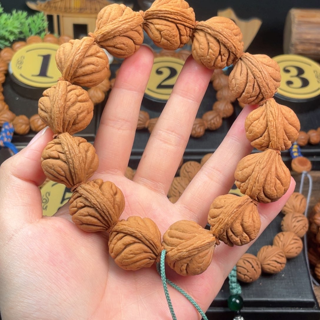 吊坠桃核五**迹霸王龙23编织绳