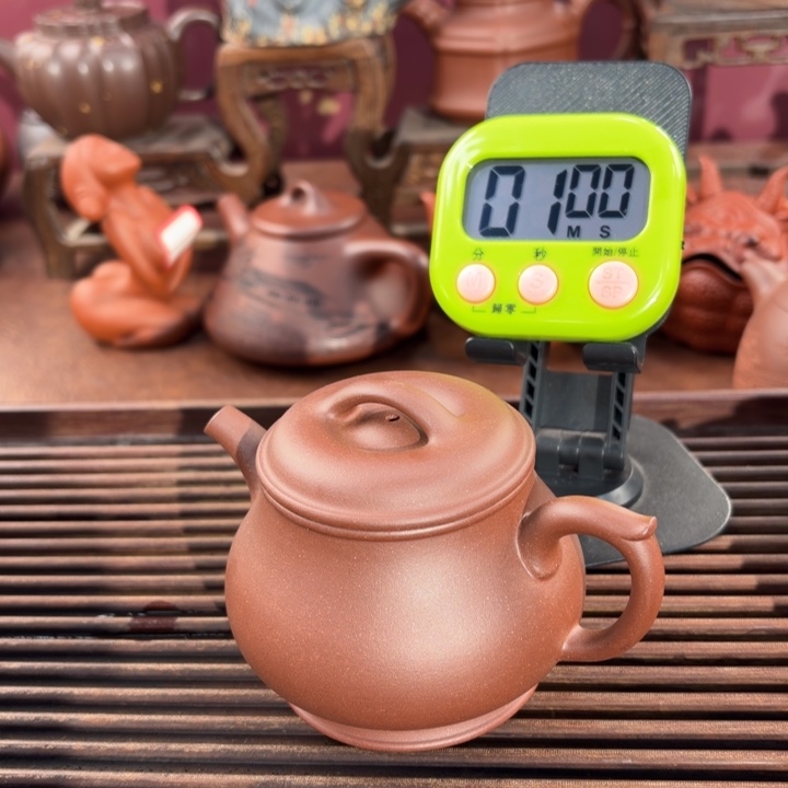 比***萌紫砂茶壶宜兴原矿底槽青