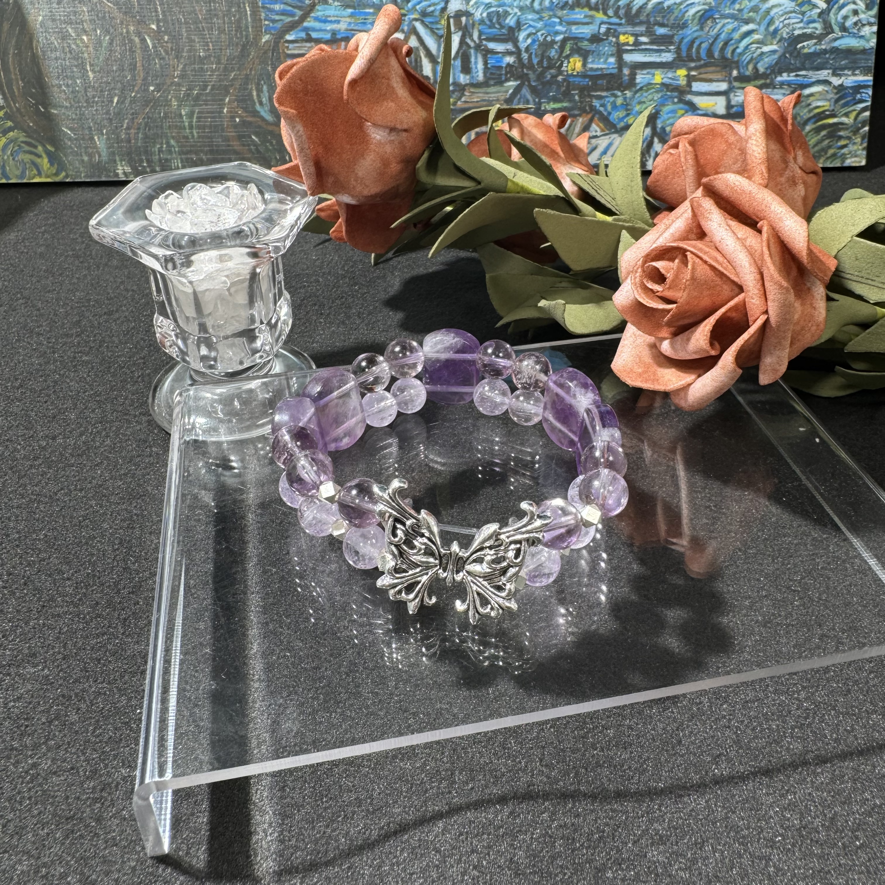 【仟亿珠宝A4-233】天然紫水晶经典小众仙女颜色微差任发其一