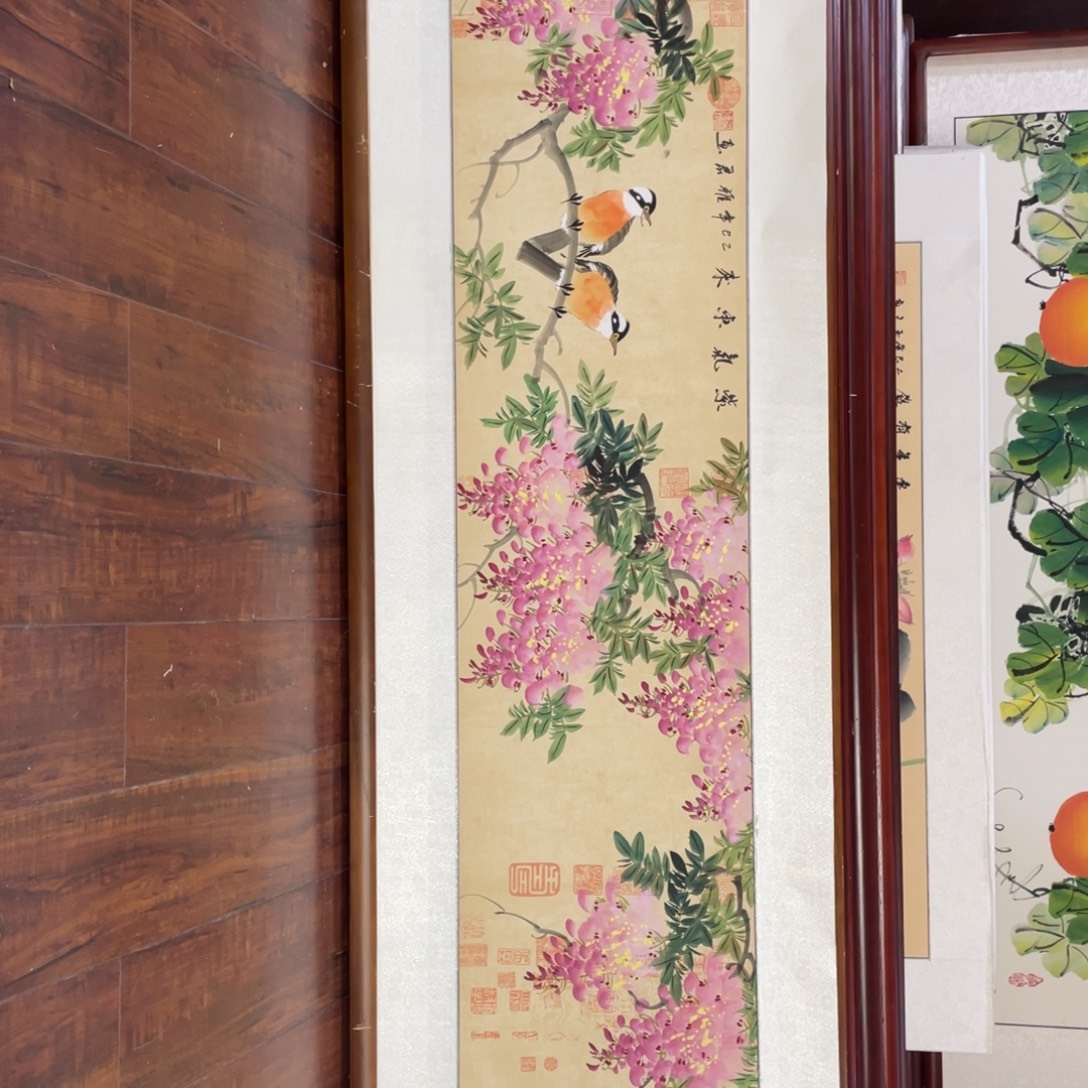 国画带框尺寸48*163厘米