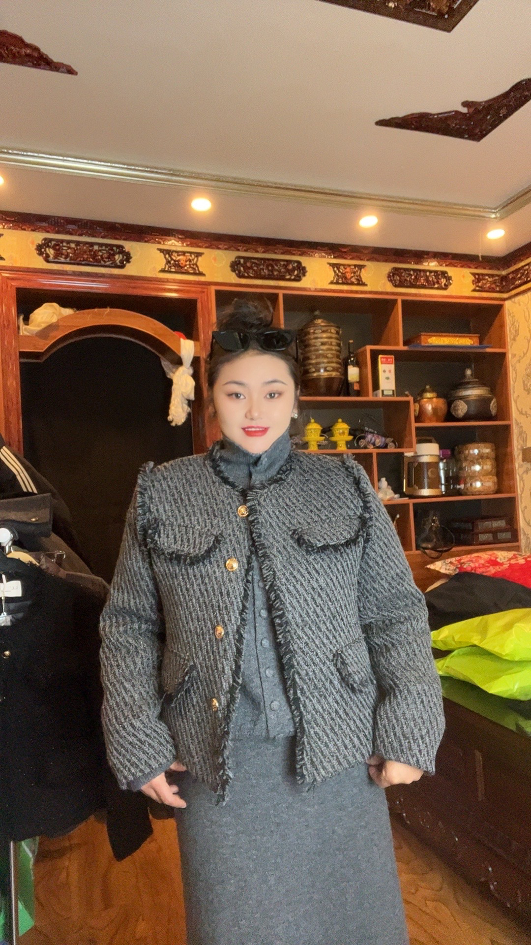 【香巧】新款小香风加厚外套