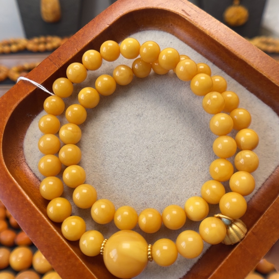 蜜蜡未镶嵌手链蜜蜡