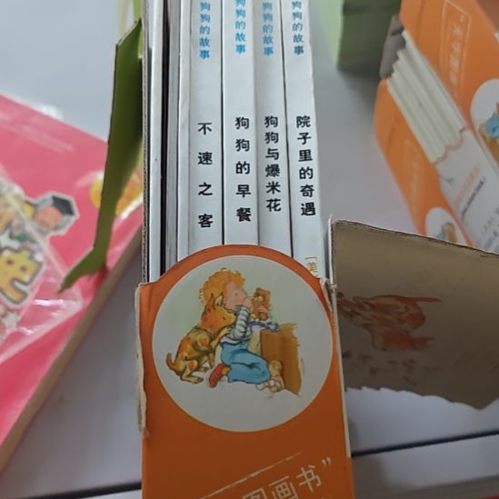 叫做呃丢失的狗狗，12 3 4 5本一套，狗狗的故事5本一套。盒子瑕疵啊