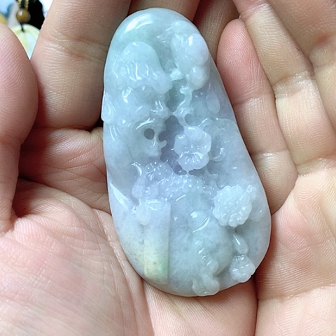 翡翠颈饰未镶嵌天然缅甸翡翠a货