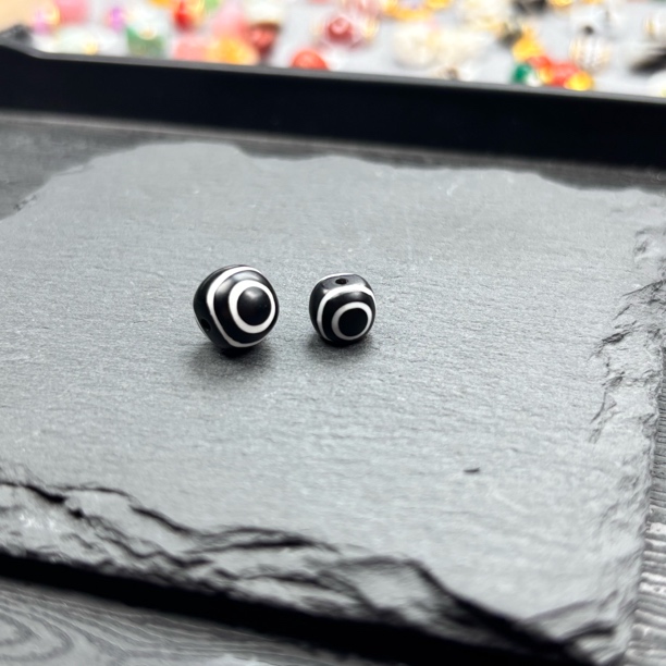 双眼双线鬼眼药师老型8mm.10mm哑光可配顶珠腰珠背云文玩配饰