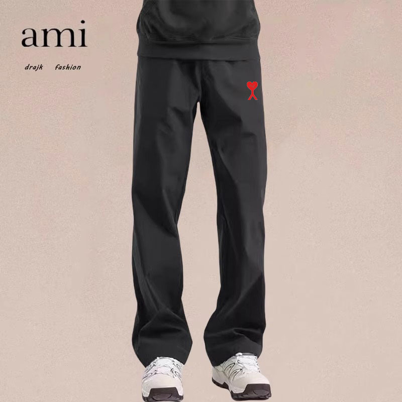 正品AMI DRAJK裤子卫裤秋冬男休闲运动长裤子冲锋防风裤防水户外