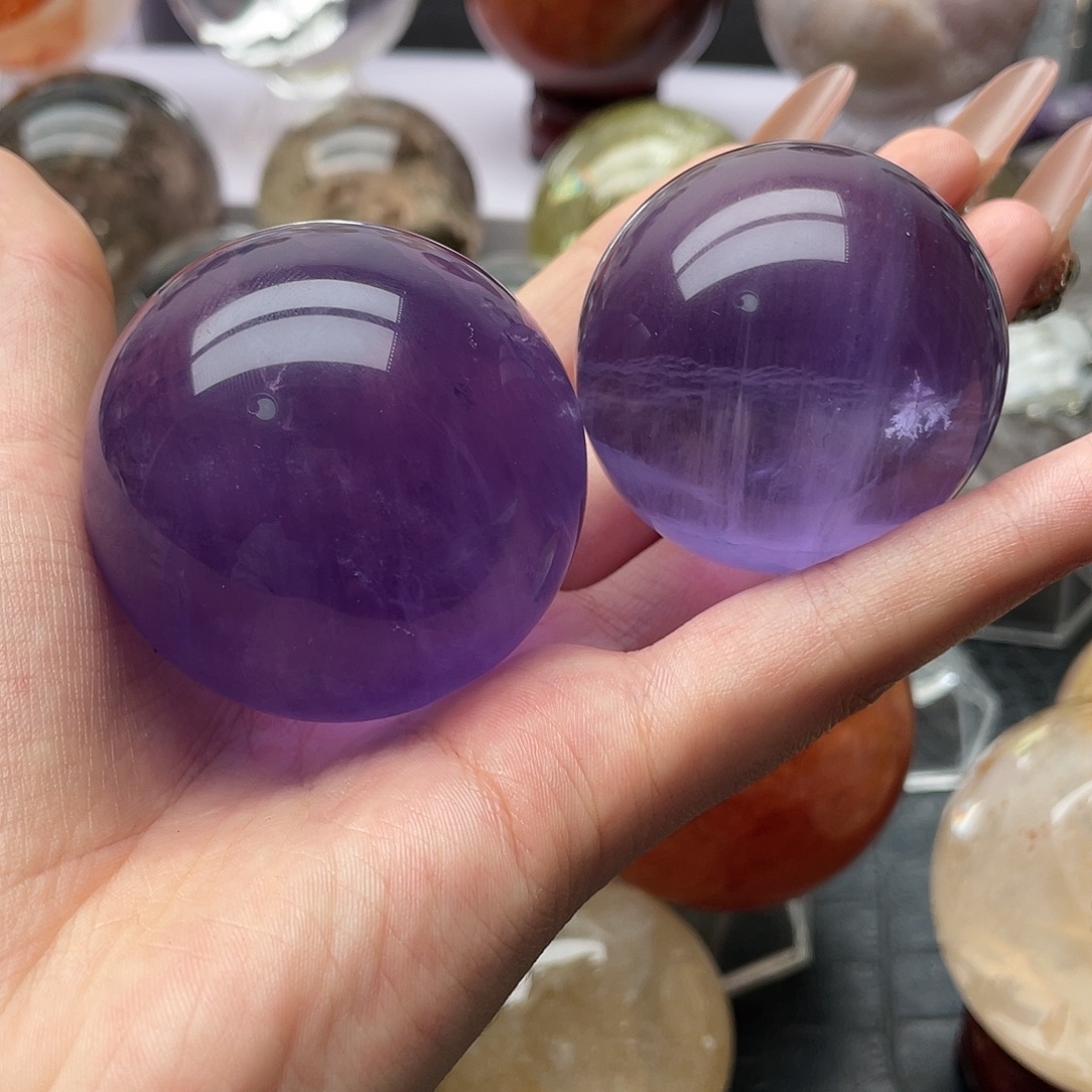 用***9紫晶未镶嵌珠宝半成品7