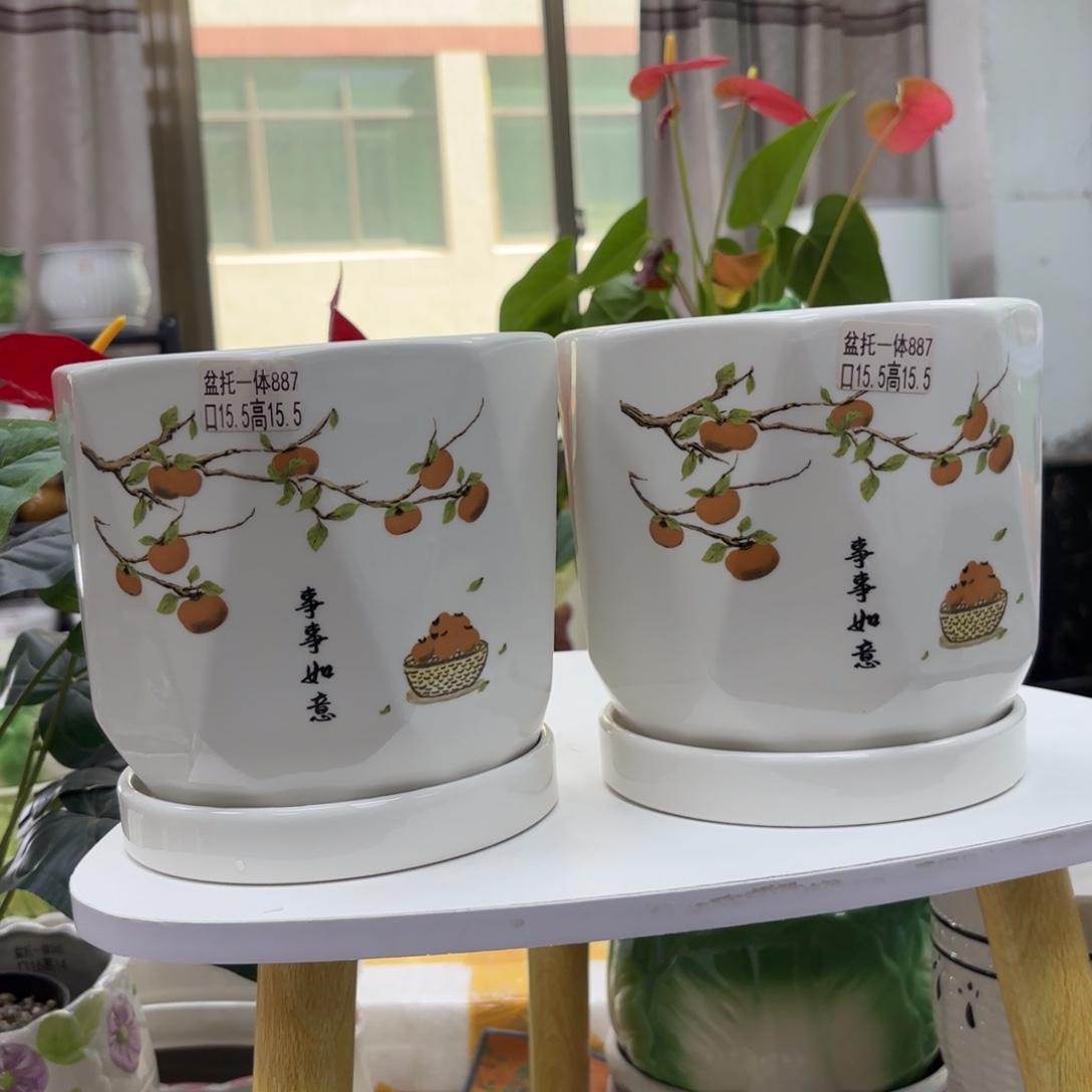 @夏西陶瓷花盆@@5887