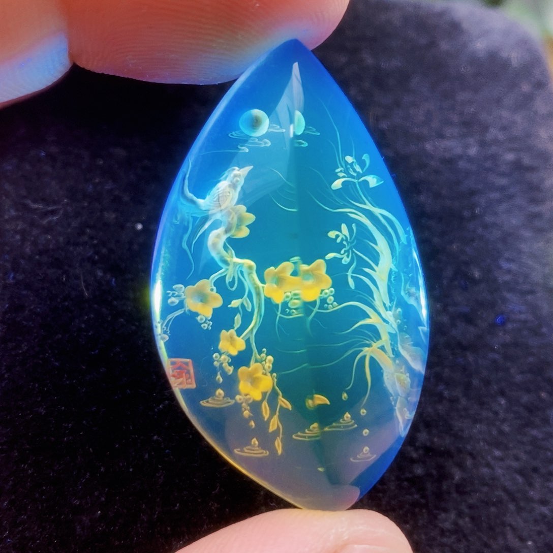 【闪购商品】蓝珀吊坠(不含链)未镶嵌