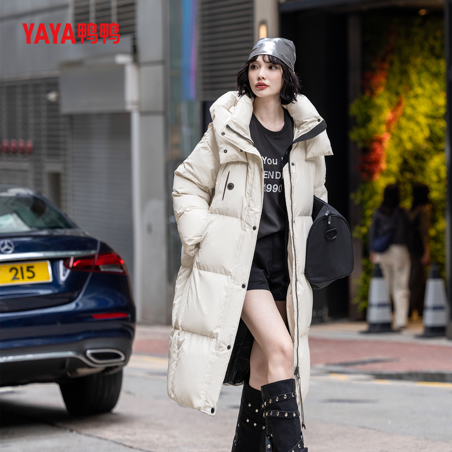 羽绒服女款爆款2025新款正品明星同款冬情侣款极寒连帽长款羽绒服