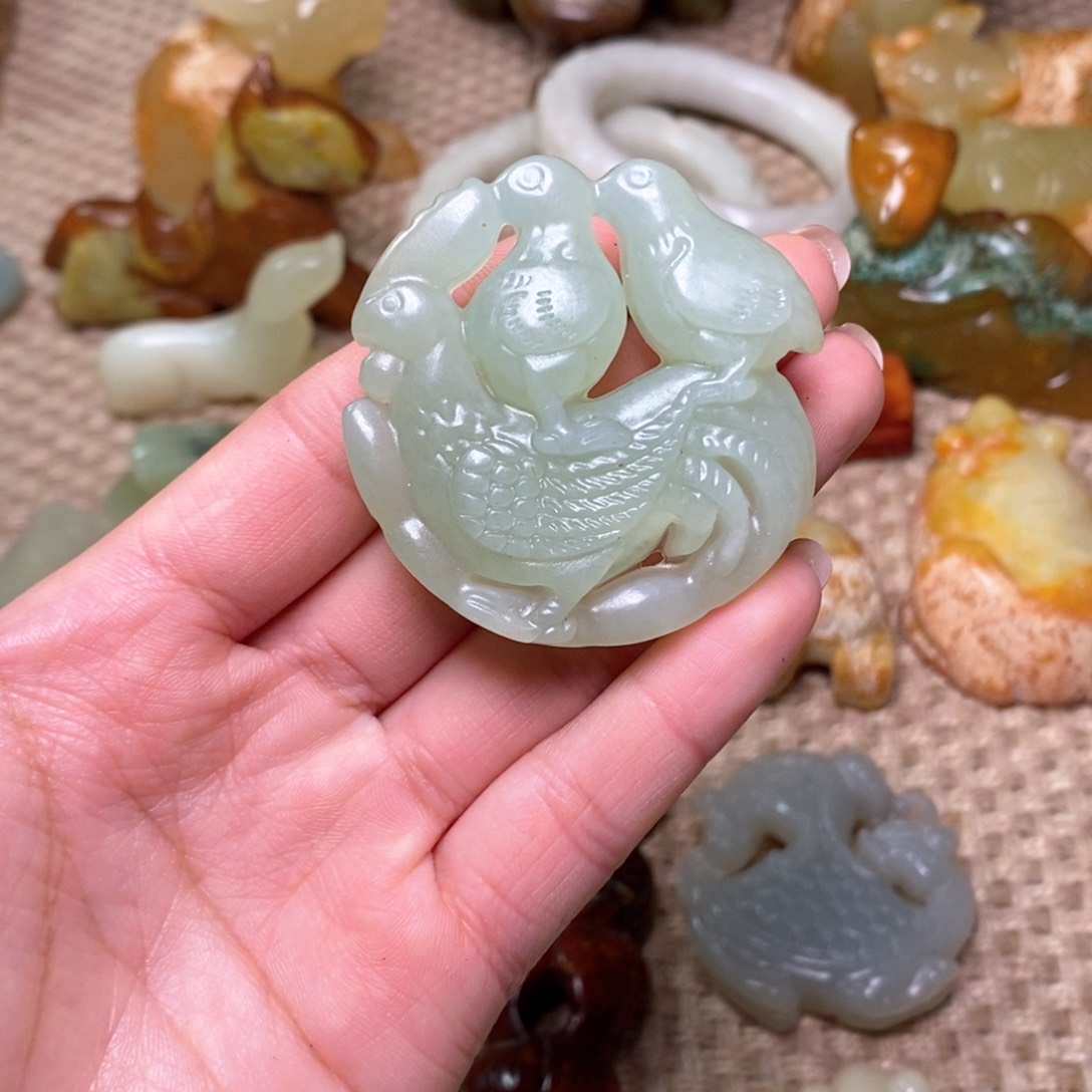 白玉菩提吊坠白玉菩提白玉菩提摆件