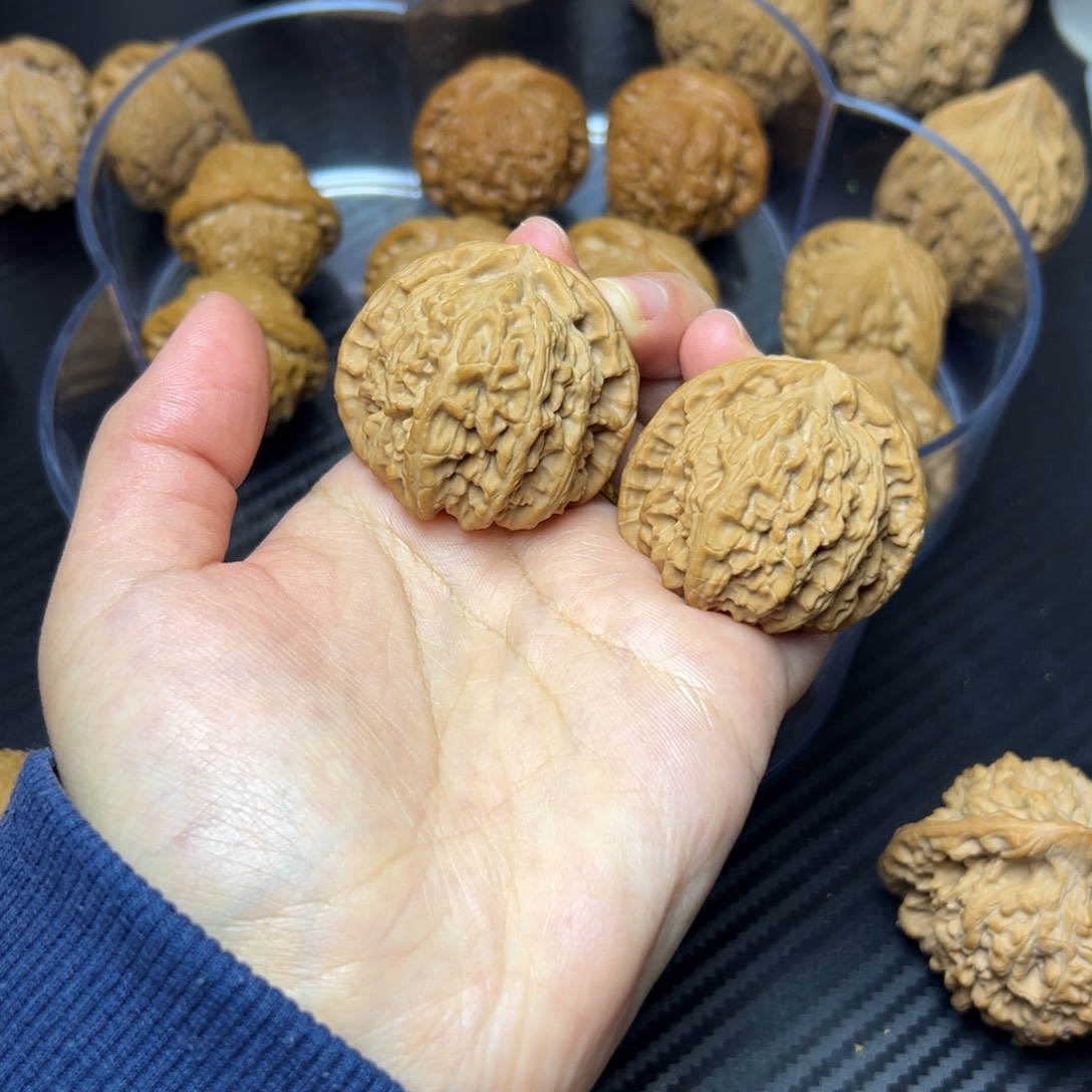 吊坠文玩核桃白狮子全品41