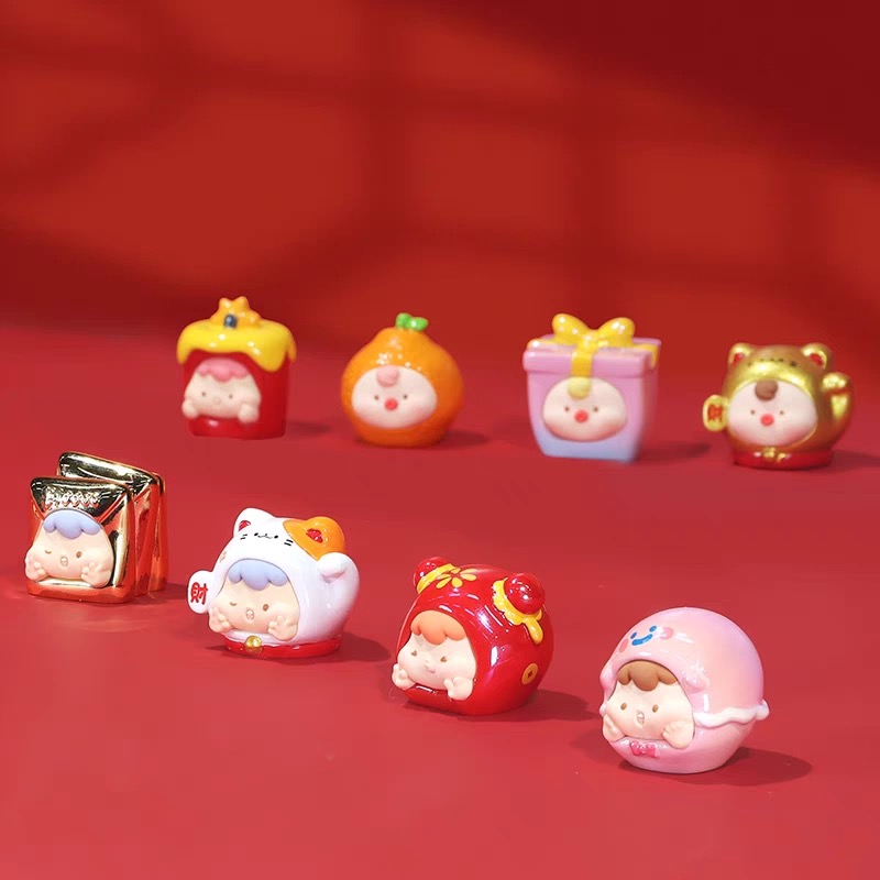 【拆盒】宝运猪萌粒系列潮玩盲盒