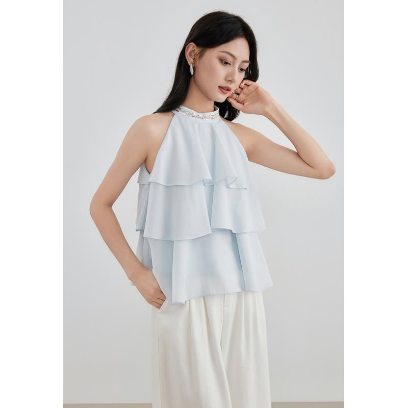 爱客辣妹风纯欲风法式时尚露肩YA25219Z001