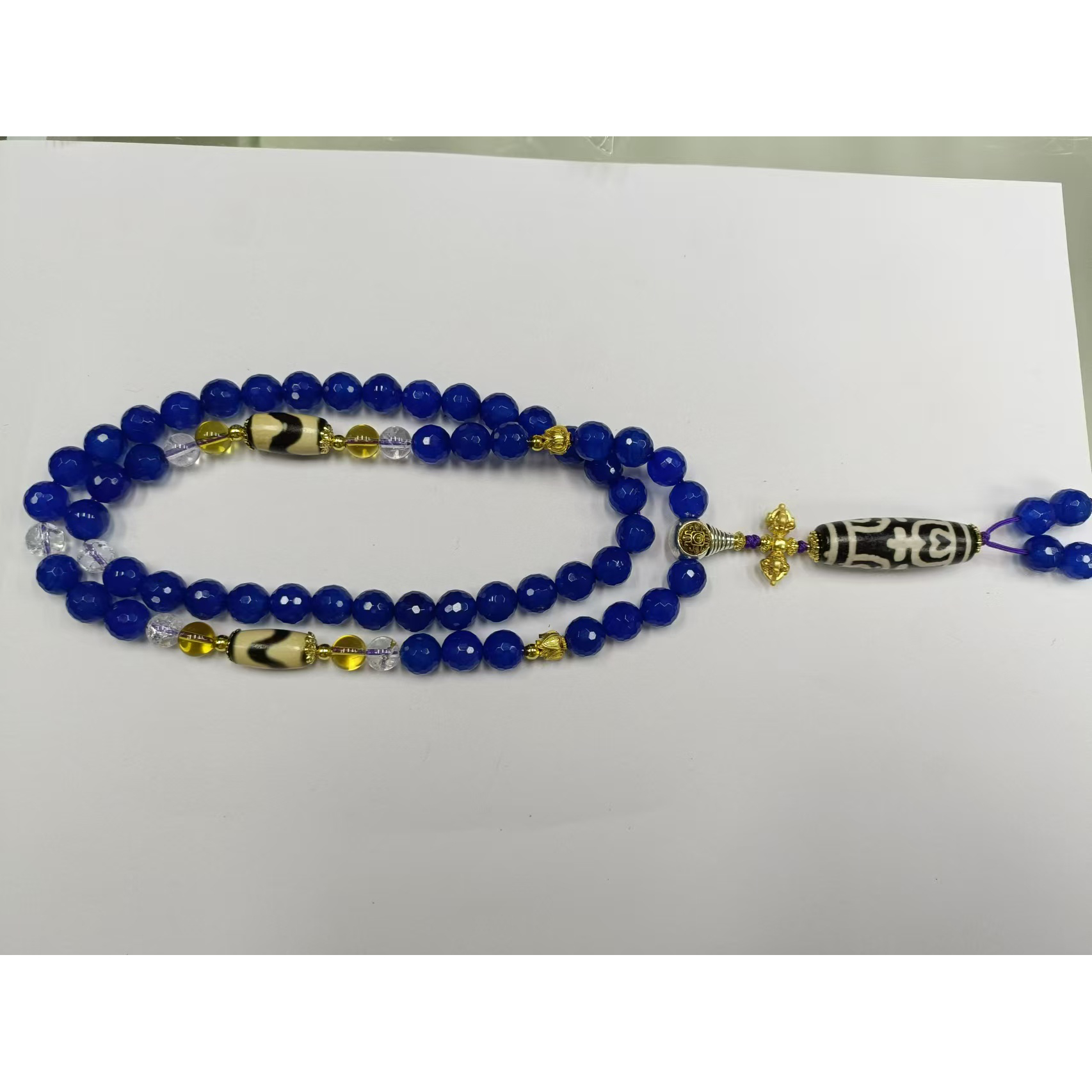 琳琳「珍藏精品」无际之蓝宝瓶+黄财项链A479