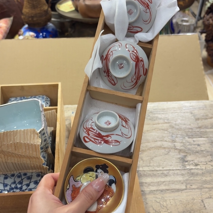 陶瓷古美术置物摆件