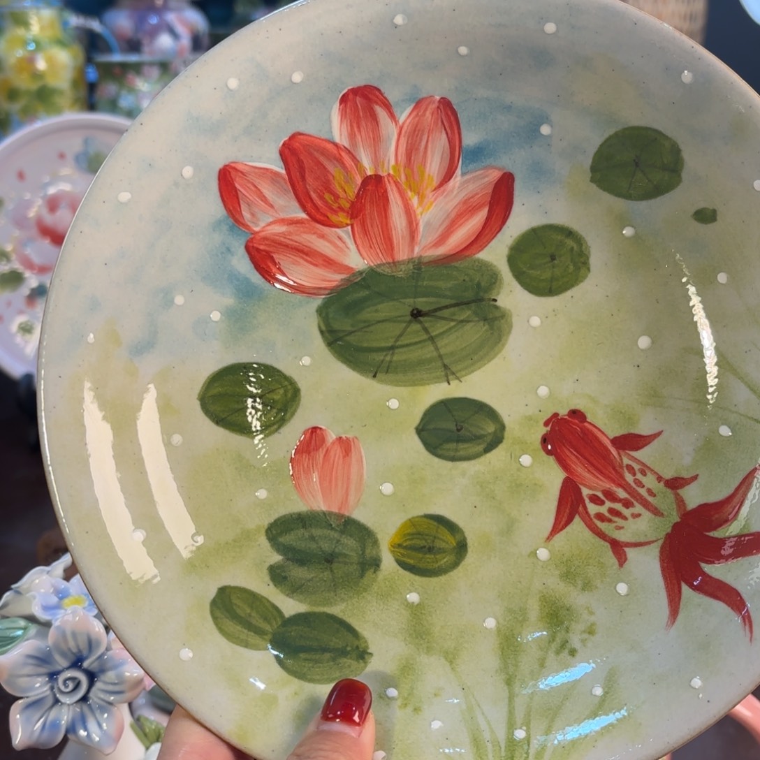 景德镇手绘高温釉下彩陶瓷茶具