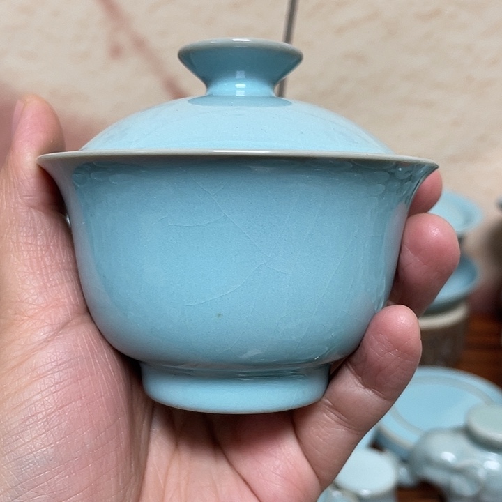 盖碗赵志强手签手作两才110元宝1黄点