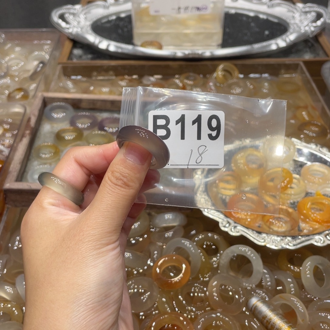 玛瑙/玉髓未镶嵌戒指119