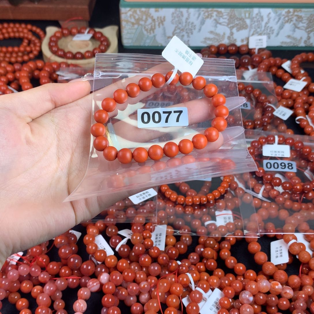 南红玛瑙手链未镶嵌0077