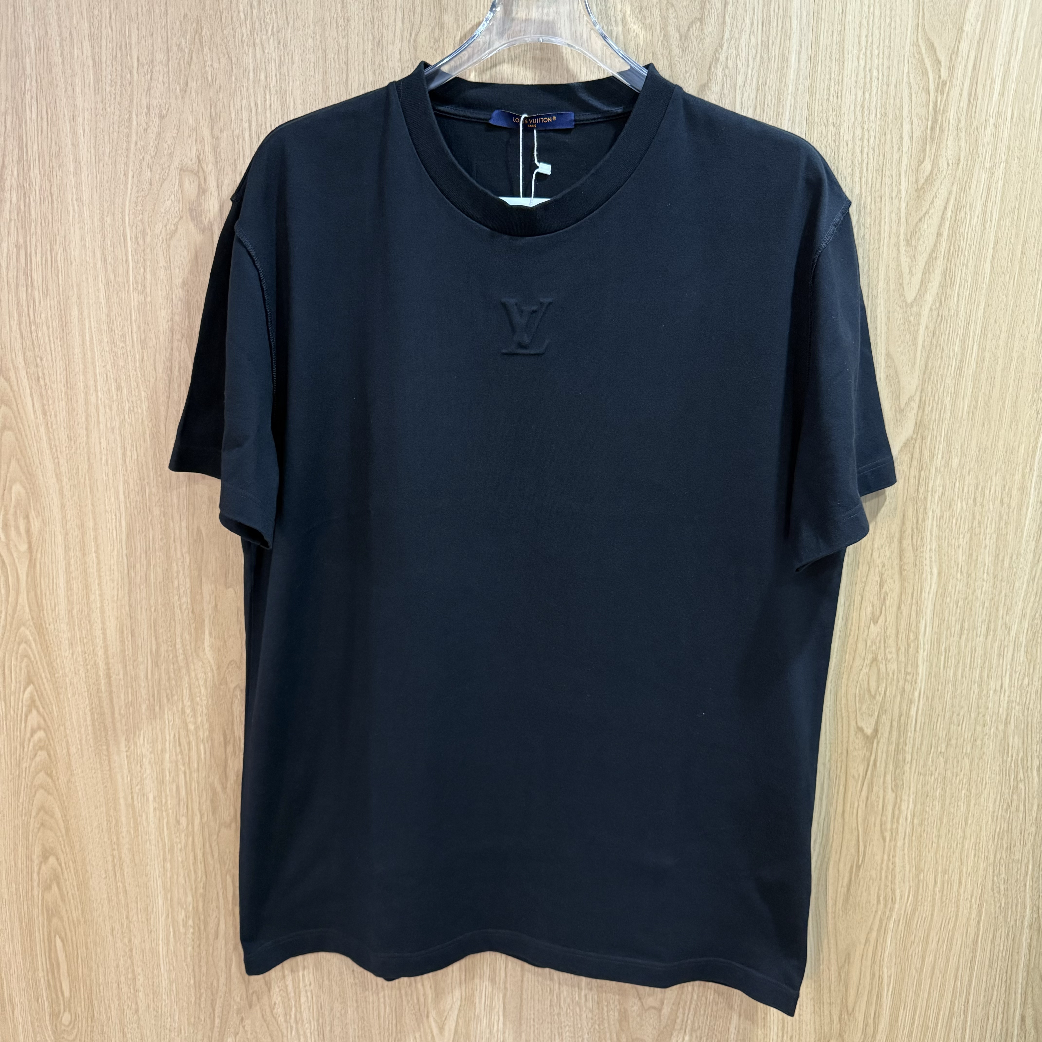 未使用 LouisVuitton/路易威登 黑浮雕短袖XL棉2591710