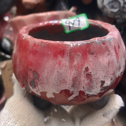 红陶L*X粗陶花盆手工