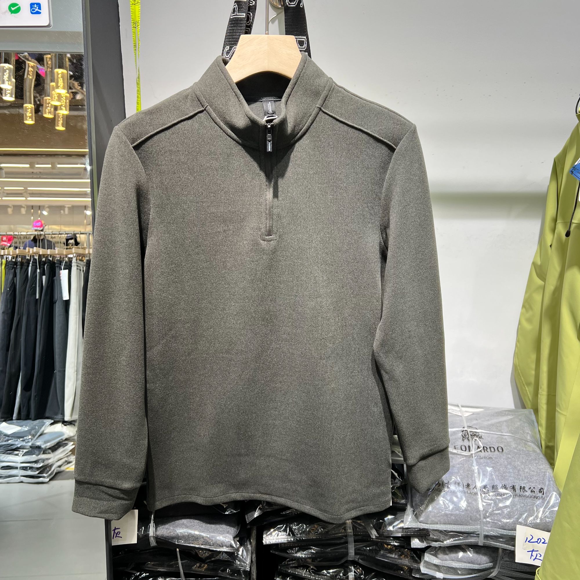 冬季L正常版6355#德绒时尚经典百搭设计简约长袖卫衣上衣