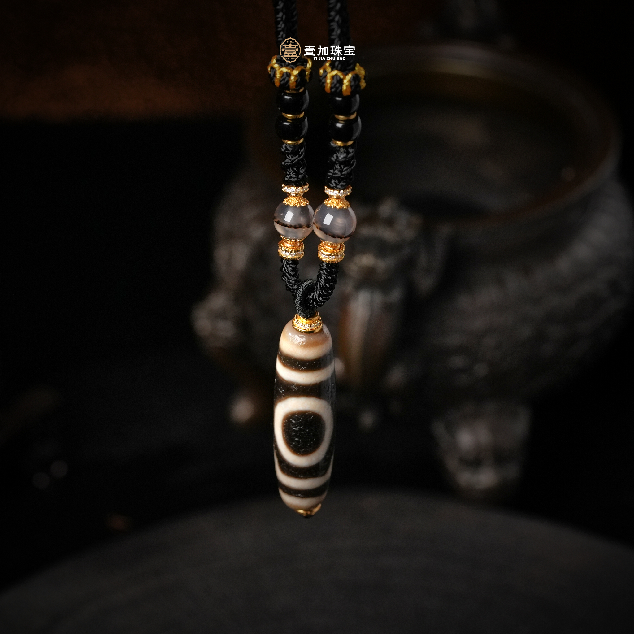壹加师姐 | 上肯老料竖版一y靠山玛瑙项链多样性发一6372e