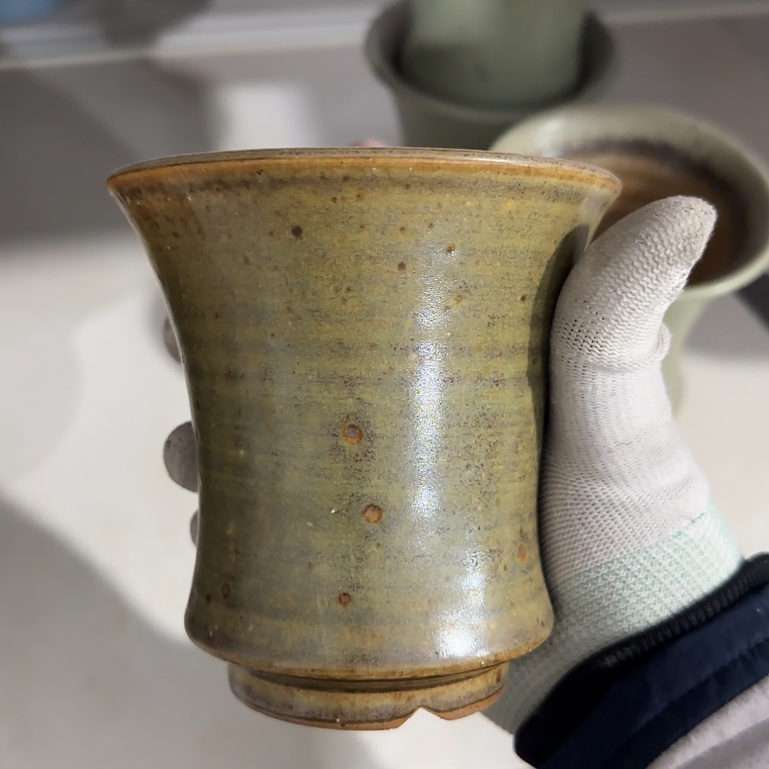 瓷片景德镇手工花盆