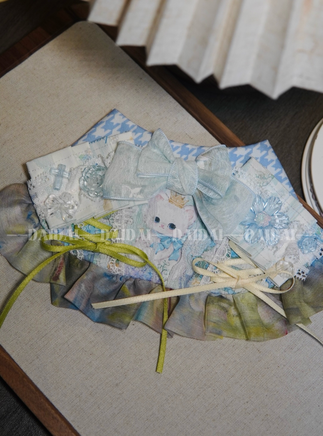 【DaiDai】宠物口水巾｜蓬蓬纱小猫森系口水巾